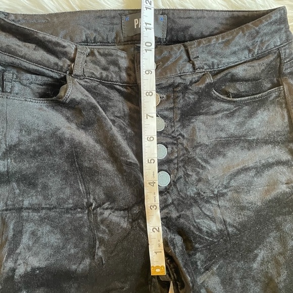 Paige Hoxton Ankle Peg Black Velvet Pants - Picture 11 of 15
